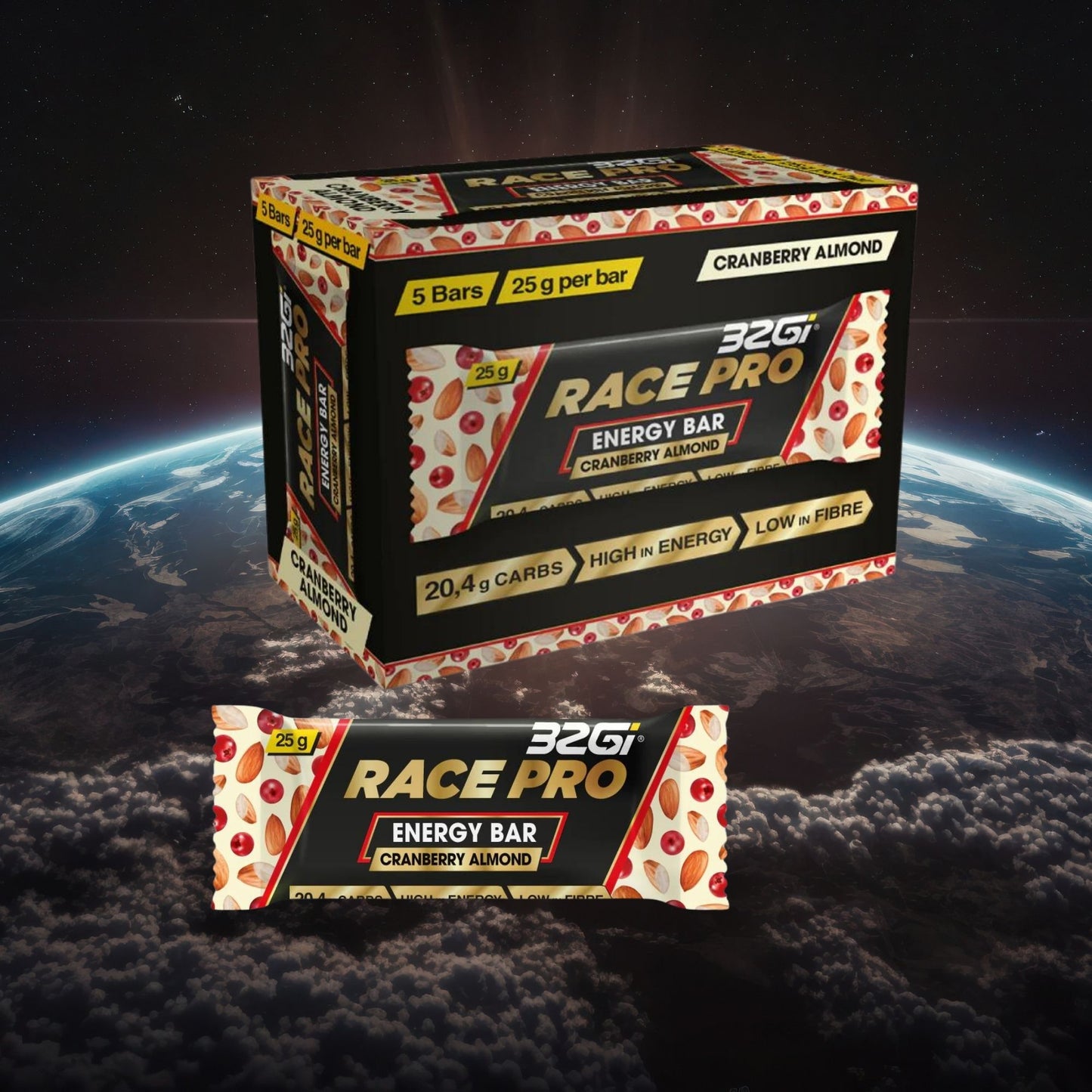 Race Pro Energy Bar - Boutique Nougat (5 x 25g pack)